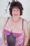 AuntieTrisha Mauve and Black Basque