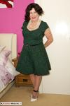 AuntieTrisha Green Dress Striptease